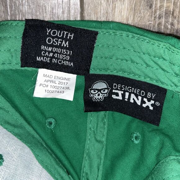 Minecraft Jinx Hat Cap Creeper Baseball Green Youth Adjustable OSFM - Picture 7 of 7